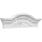 Ekena Millwork Segment Arch W/ Flankers Sunburst Architectural Grade PVC Pediment, 24"W x 7"H x 2-1/2"P PEDPS024X070SGF01 - alternate 1